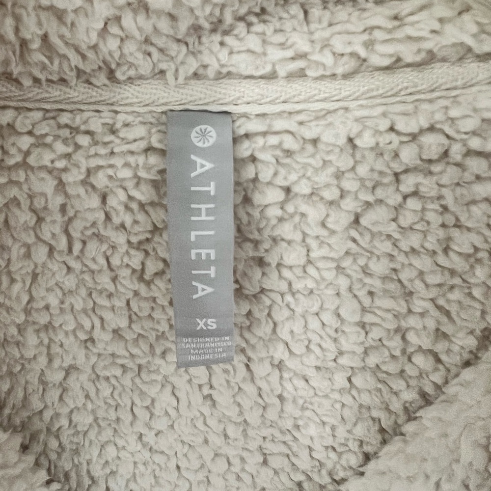 Athleta Half Zip Teddy Pullover - image 2